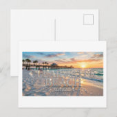 Postkarte vom Clearwater Beach (Vorne/Hinten)
