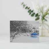 Postkarte - vom Schirmlein auf dem Eis (Stehend Vorderseite)