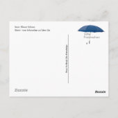 Postkarte - vom Schirmlein auf dem Eis (Rückseite)