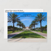 Postkarte vom Strand von Jacksonville, Florida (Vorne/Hinten)