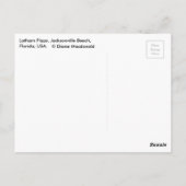 Postkarte vom Strand von Jacksonville, Florida (Rückseite)