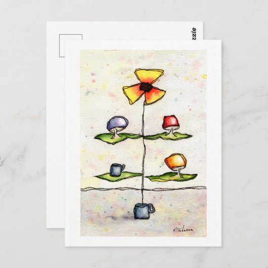 Postkarte vom Traumflora und Fauna (Vorne/Hinten)