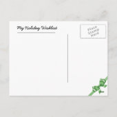 "Postkarte vom Weihnachtsmann" für Kinder Feiertagspostkarte (Rückseite)