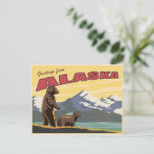 Postkarte von Alaska (Stehend Vorderseite)