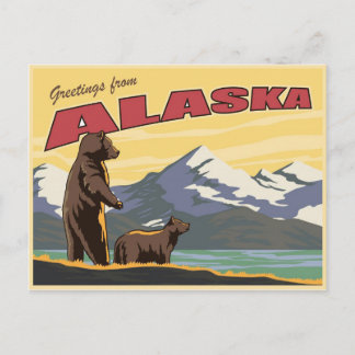 Postkarte von Alaska