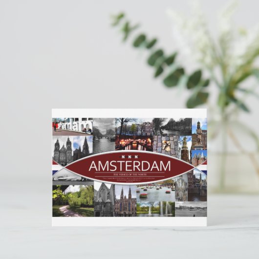 Postkarte von Amsterdam (Stehend Vorderseite)