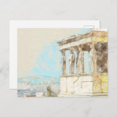 Postkarte von Athen - Altgriechischer Stadtblick,  (Vorne/Hinten)