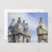 Postkarte von Barcelona, Casa batilo (Vorne/Hinten)