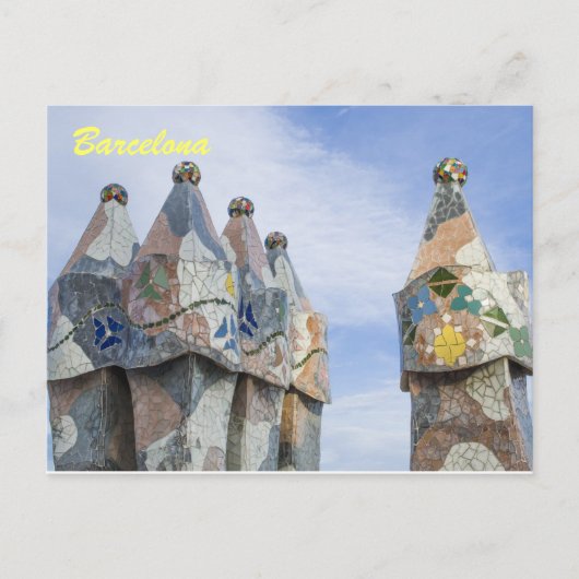 Postkarte von Barcelona, Casa batilo (Vorderseite)