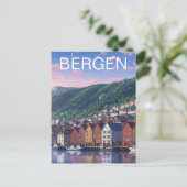 Postkarte von Bergen, Norwegen (Stehend Vorderseite)