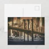 Postkarte "Von Brooklyn nach Manhattan" (Vorne/Hinten)