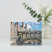 Postkarte von Cambridge Bridge of Sights (Stehend Vorderseite)