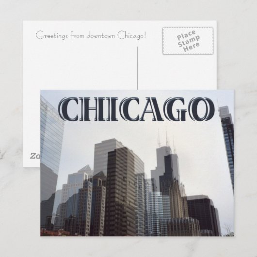 Postkarte von Chicago (Vorne/Hinten)