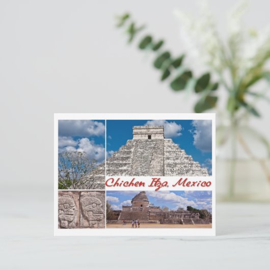 Postkarte von Chichen Itza, Mexiko (Stehend Vorderseite)