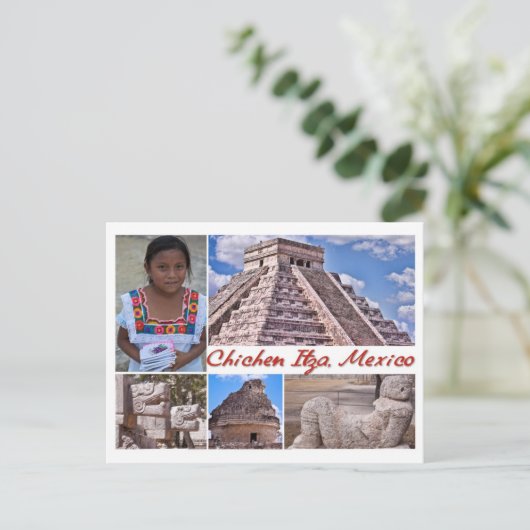Postkarte von Chichen Itza, Mexiko (Stehend Vorderseite)