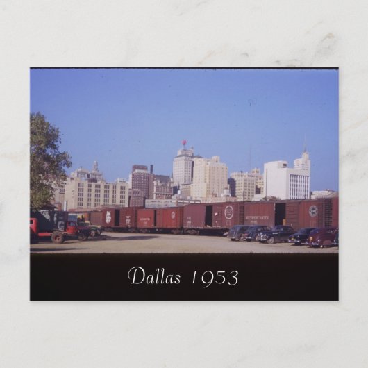 Postkarte von Dallas 1953 (Vorderseite)