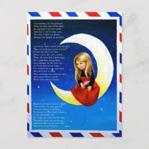 Postkarte von der Mondpostkarte