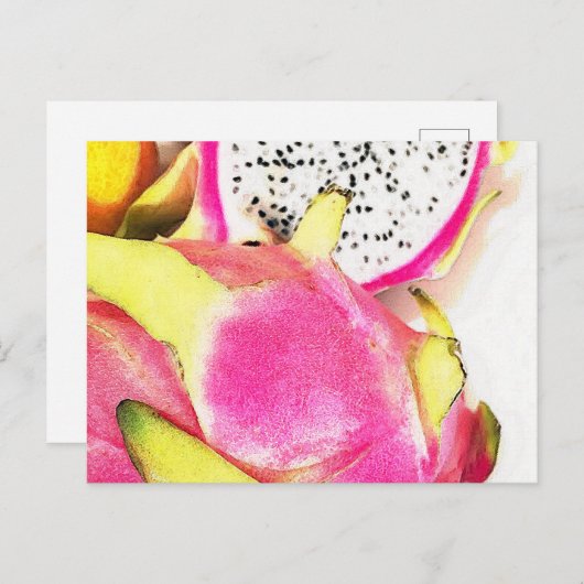 Postkarte von Drachenfrucht (Vorne/Hinten)