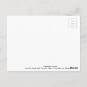 Postkarte von Edinburgh (Rückseite)