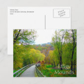 Postkarte von Effigy Mounds (Vorne/Hinten)
