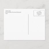 Postkarte von Effigy Mounds (Rückseite)