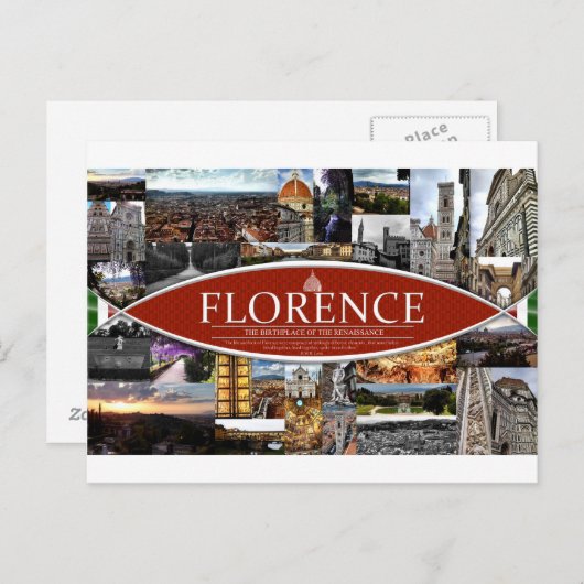Postkarte von Florenz (Vorne/Hinten)
