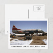 Postkarte von Flugzeugen (Vorne/Hinten)