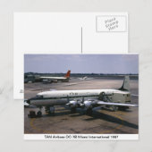 Postkarte von Flugzeugen (Vorne/Hinten)