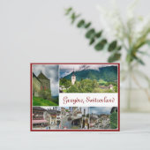 Postkarte von Gruyère, Schweiz (Stehend Vorderseite)