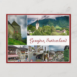 Postkarte von Gruyère, Schweiz