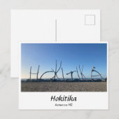 Postkarte von Hokitika, Neuseeland (Vorne/Hinten)