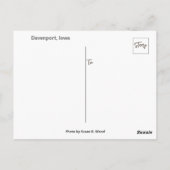 Postkarte von Iowa (Rückseite)