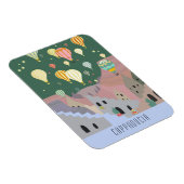 Postkarte von Kappadokien | Kapadokya Balloon Drea Magnet (Rechte Seite)