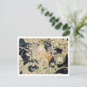 Postkarte von "Lady With a Daisy" von Alphonse Muc (Stehend Vorderseite)