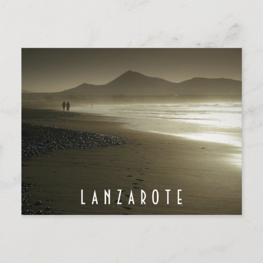 Postkarte von Lanzarote - Playa de Famara (Vorderseite)