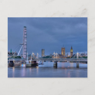 Postkarte von London Eye und Big Ben