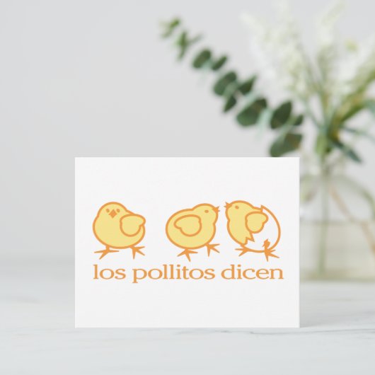 Postkarte von Los Pollitos Dicen (Stehend Vorderseite)