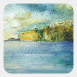 Postkarte von Madeira 2014 Quadratischer Aufkleber