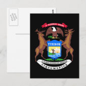 Postkarte von Michigan (Vorne/Hinten)
