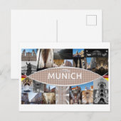 Postkarte von München (Vorne/Hinten)
