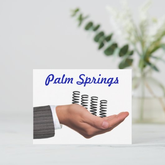 Postkarte von "Palm Springs" (Stehend Vorderseite)