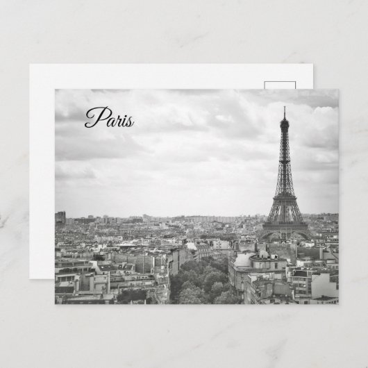 Postkarte von Paris (Vorne/Hinten)