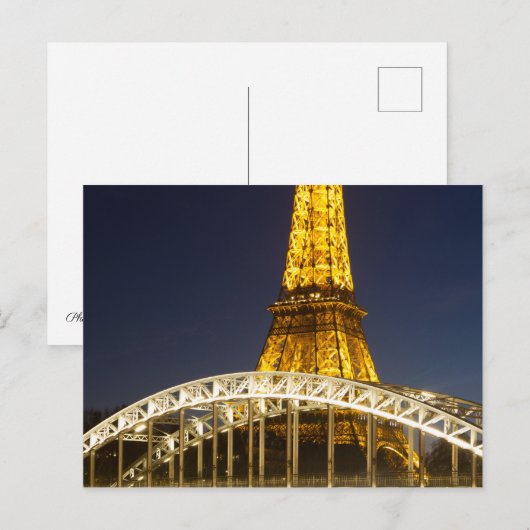 Postkarte von Paris (Vorne/Hinten)