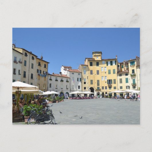 Postkarte von Piazza dell'Anfiteatro in Lucca, Ita (Vorderseite)