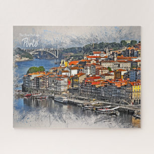 Postkarte von Porto, Portugal Puzzle