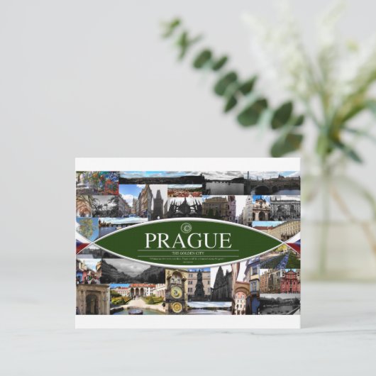 Postkarte von Prag (Stehend Vorderseite)
