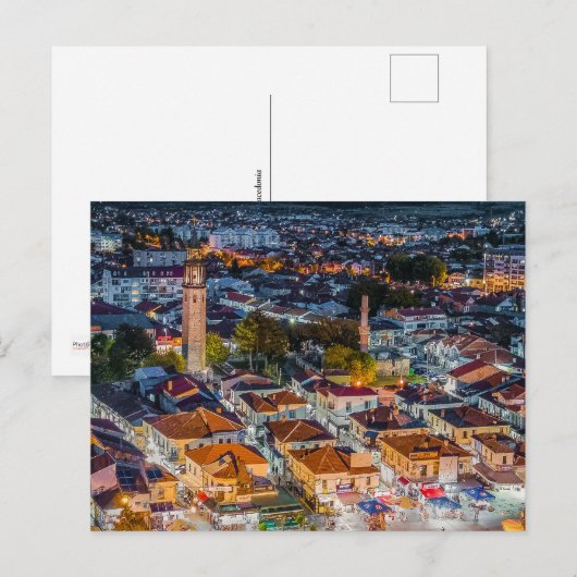 Postkarte von Prilep: Der alte Basar (Vorne/Hinten)