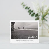 Postkarte von Reynisfjara Black Sand Beach, Island (Stehend Vorderseite)