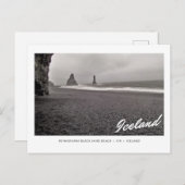 Postkarte von Reynisfjara Black Sand Beach, Island (Vorne/Hinten)