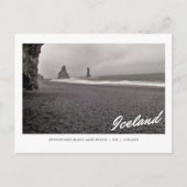 Postkarte von Reynisfjara Black Sand Beach, Island (Vorderseite)